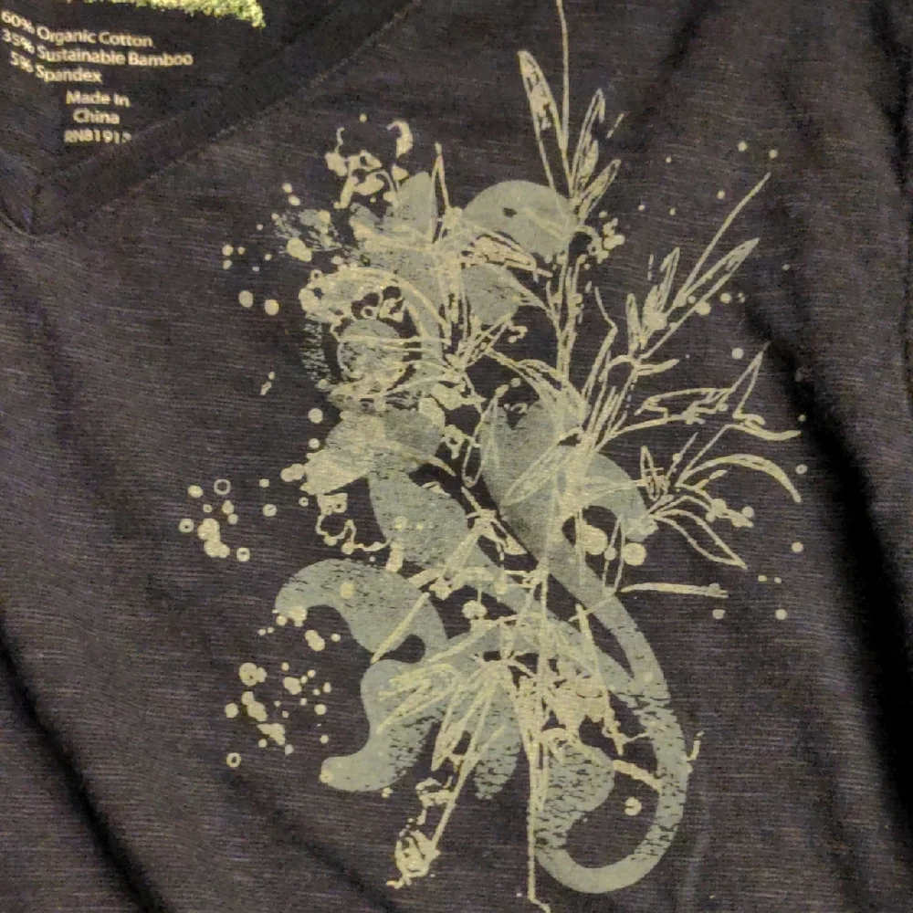 Like NEW Earth Yoga Charcoal Graphic Long Sleeve Tee - Picture 3 of 5